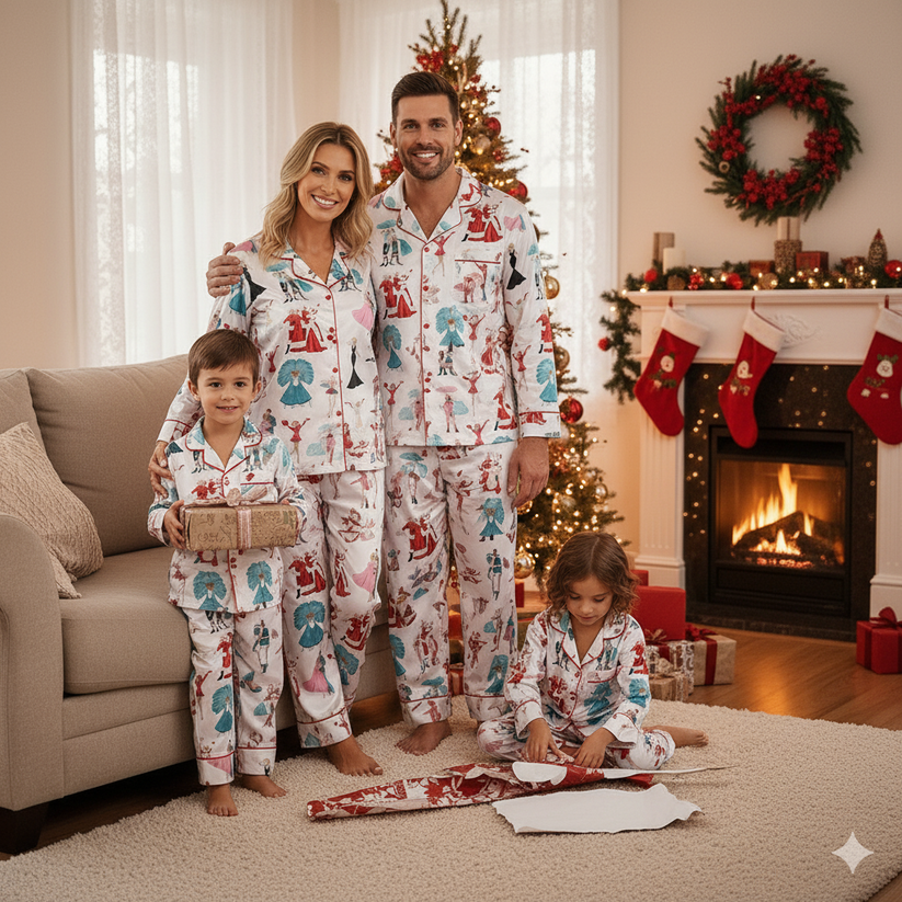 Festora™ White Christmas Pajamas Set